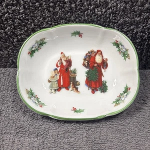 Peter Stainer Christmas Butter serving dish / Trinket "Royal Garden" Santa Xmas - Picture 1 of 7