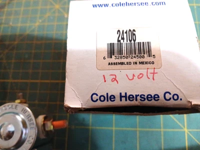 SOLENOIDE COLE HERSEE 24106, 12 VOLTIOS Foto 1 de 4