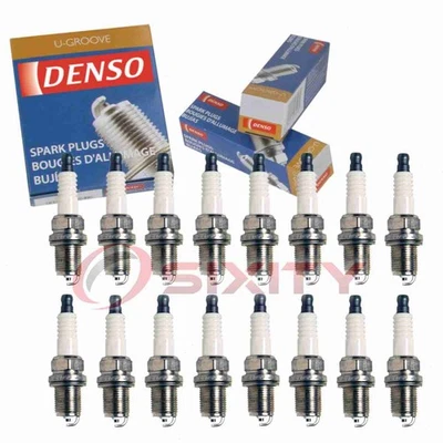 Bujías de 16 piezas Denso estándar ranura en U para Mercedes-Benz SL500 2005-2006 dw Foto 1 de 4