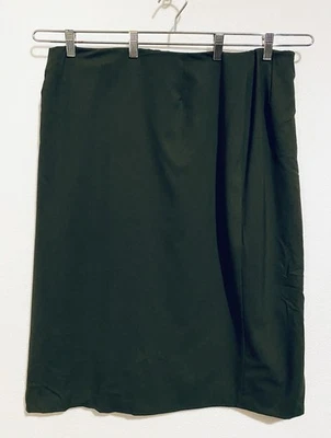 Lafayette 148 Skirt Womens 18W Army Green Midi Virgin Wool Lined Work Career - Image 1 of 4