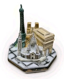 Rare! Limoges Paris Sculpture Porcelain Gerard Ribierre France Eiffel Tower - Picture 1 of 9