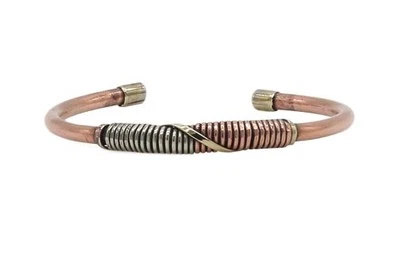 Drei Metalle Armreif, schmall, Nepaldesign 3   102120 - Bild 1 von 4