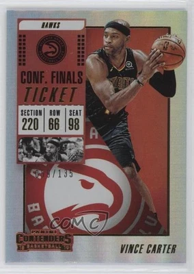 2018-19 Panini Contenders Conference Finals Ticket /135 Vince Carter #22 HOF - Image 1 of 2
