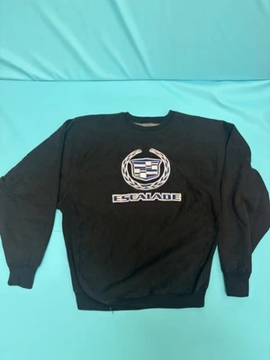 Vintage Cadillac Sweatshirt Mens XL GANGSTA 90s  USA Escalade Embroidered Patch - Image 1 of 4
