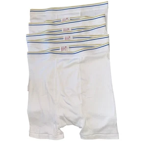 De colección Nuevo de Lote Antiguo 5 Pares Calzoncillos Boxer de Algodón Austin Manor Ropa Interior Blanca Talla 38 Sin Stock - Imagen 1 de 3
