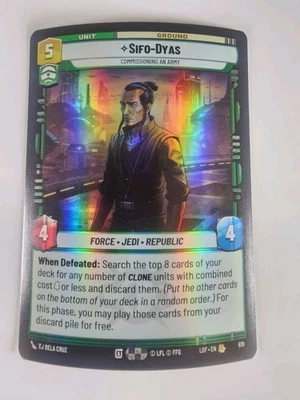 Star Wars Unlimited Legends of the Force Sifo-Dyas (Rare Foil) We Combine Ship  - Image 1 of 2