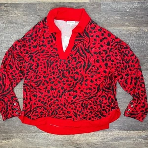 Neu mit Etikett Westbound Stricktop rot und grau Größe XL B135 - Bild 1 von 4