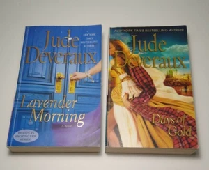 Lot Of 2 Jude Deveraux Books Days of Gold- Lavender Morning PB - Imagen 1 de 8