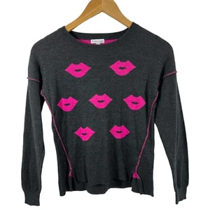Franki & Jack Girl Kids Sweater Gray Pink Size L - Picture 1 of 10