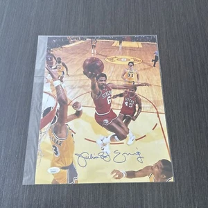 Julius Erving Signed Dr. J Autographed Philadelphia 76ers 11x14 Photo JSA COA - Picture 1 of 6