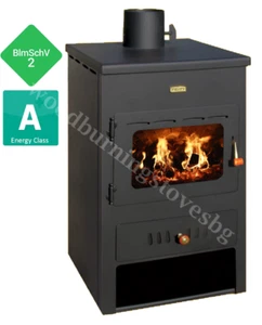 Kaminofen Holzofen Warmwasserboiler Prity K1W8 BImSchV2 6,7+7 kw. - Bild 1 von 7