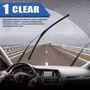 Soft Silicone Front Windshield Wiper Blade J-Hook For Acura TSX 2009-2014 - Picture 1 of 12
