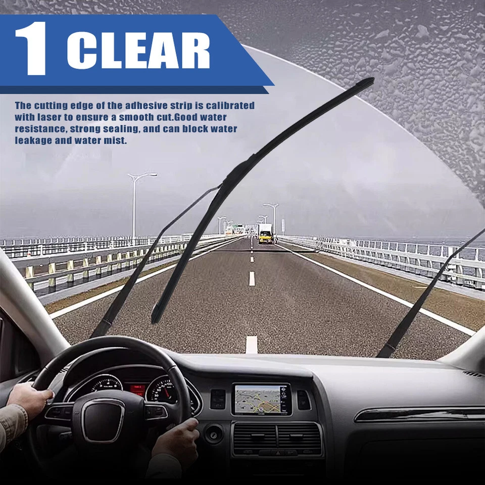 Limpiaparabrisas delantero de silicona suave gancho en J para GMC Sierra 1500 Classic 07 Foto 1 de 4