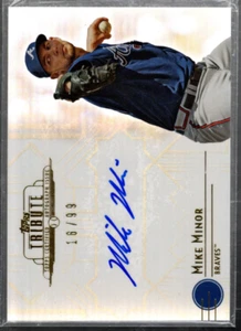 B4125- 2014 Topps Tribute Autogramme # Tammi Mike Minor Auto / 99 - Nm-Mt - Bild 1 von 2
