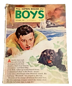 Open Road For Boys September 1945 Magazine  No. 07 RARE Beachhead Landing RARE - Picture 1 of 7