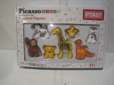 PicassoTiles Animal Set  of 7 Theme Expansion Magnetic Set PTA07 brand new - Image 1 of 3