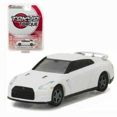 Nissan GT-R R35 2014 coche modelo diecast blanco 1:64 Greenlight 29880F-5D2 Foto 1 de 4