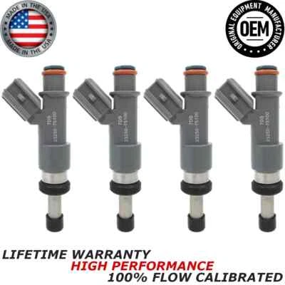 x4 OEM NEW Denso Fuel Injectors for 2010 Toyota 4Runner 2.7L I4 #23250-75100 - Image 1 of 4