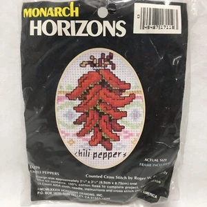 Monarch Horizons Cross Stitch By Roger W. Reinardy TA119 Chili Peppers - Picture 1 of 1