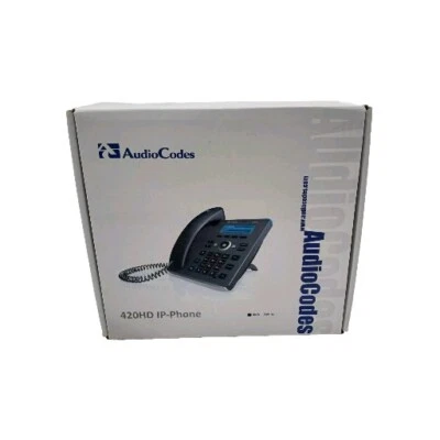 AUDIOCODES 420HDG IP-Phone VoIP Skype Zoom Certified New Open Box - Image 1 of 4