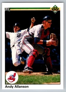 1990 Upper Deck # 590 - Andy Allanson - Cleveland Indians - Picture 1 of 2