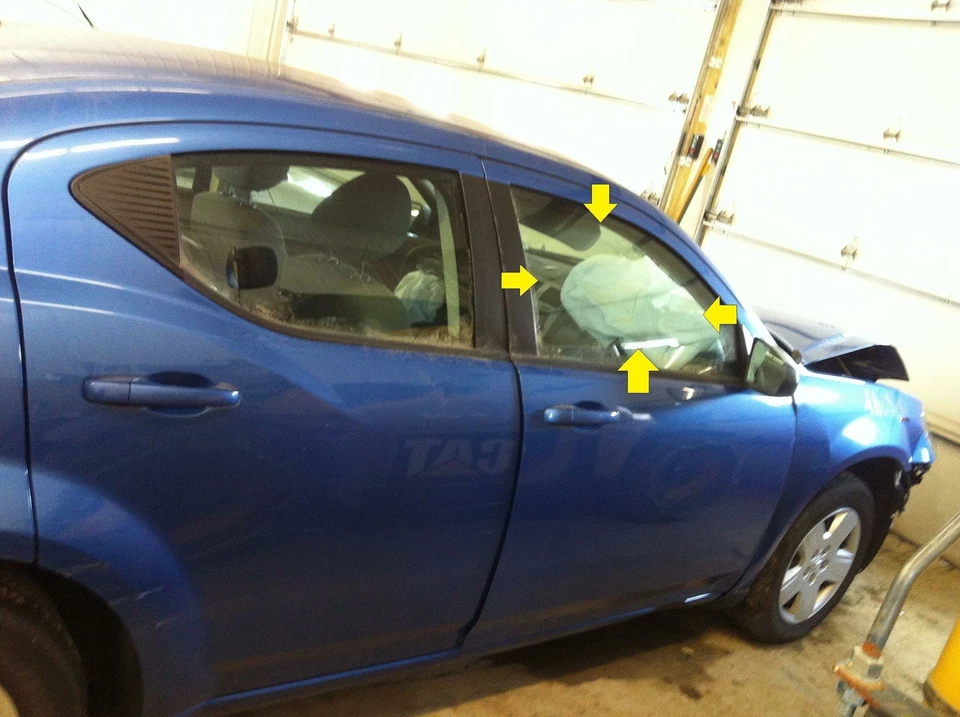 Dodge Avenger 2008 pasajero puerta delantera derecha ventana de vidrio solamente Foto 1 de 1