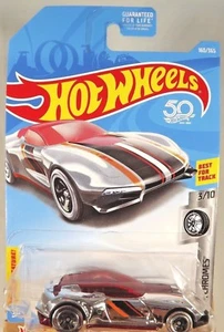 2018 Hot Wheels #160 Super Chromes 3/10 GAZELLA GT Chrome w/Black 5 Spokes Wheel - Picture 1 of 4