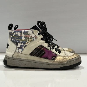 Golden Goose High Top Sneakers GGDB Italy Colorful Leather Shoes Women's 39 - Picture 1 of 24