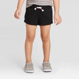 Toddler Girls' Knit Pull-On Shorts - Cat & Jack™ Black 2T - Picture 1 of 1