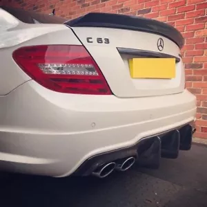 Mercedes Benz C63 Amg Big Fin Dtm Diffuser carbon fibre W204 2011+ Facelift - Picture 1 of 3