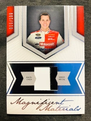 2013 Press Pass Fanfare Trevor Bayne Race Used Sheet Metal Relic Card /199 Rare - Image 1 of 2