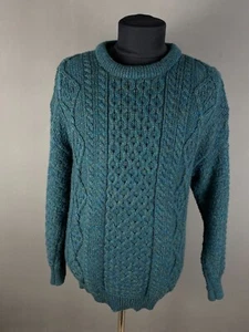 Aran Crafts Mens Merino Wool Chunky Cable Knit Sweaters Size 2XL - Picture 1 of 10