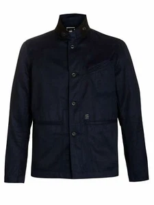 NWT Men's G-Star Raw Correct Lens Blazer Police Blue Jacket Coat Size 52 Medium - Picture 1 of 6