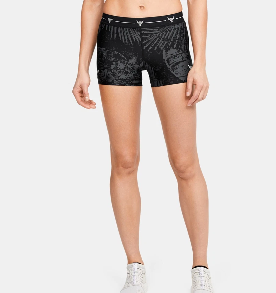 NEW! UNDER ARMOUR [M] Women's 3''  Volleyball/Yoga HeatGear Shorts-Black 1359345 - Image 1 of 1