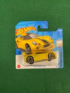 HOT WHEELS LOTUS SPORT ELISE YELLOW FACTORY FRESH 6/10 MINT SHORT CARD - Picture 1 of 3
