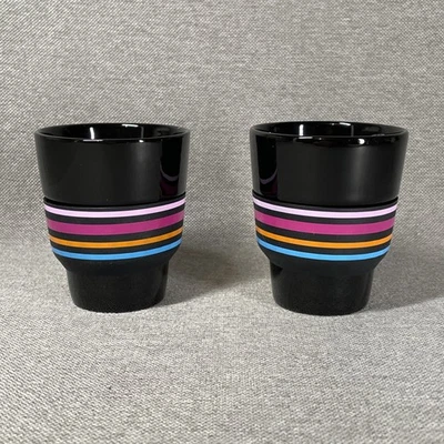 Juego de 2 tazas de café negras con silicona GECKELER MICHELS para Nespresso Touch Cup Foto 1 de 4