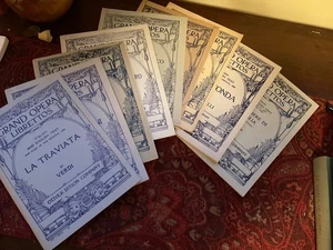 9 Vintage 1880’s "Grand Opera Librettos" by Oliver Ditson Company - Picture 1 of 14