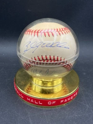 MLB Hall Of Famers Multi Signed Baseball W/ Enos Slaughter Billy Williams - Image 1 of 4