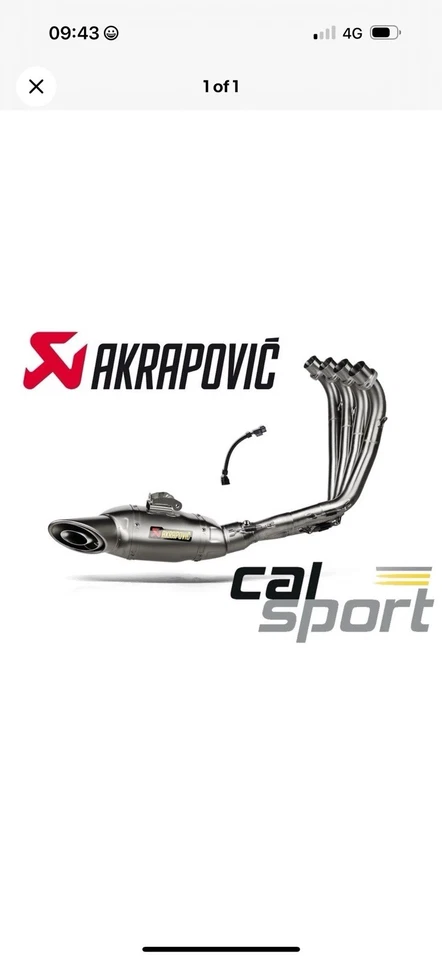 Honda Akrapovic Titanium Exhaust Full System - Image 1 of 2