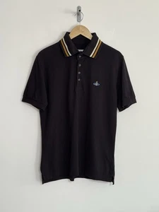 Vivienne Westwood Short Sleeve Polo Shirt Black Large - Picture 1 of 13