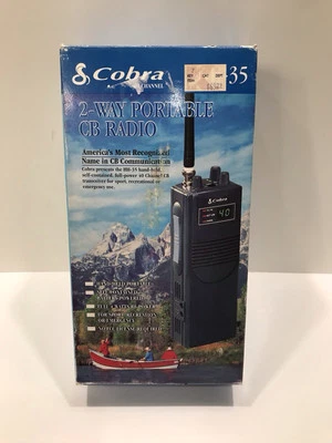 Vintage New Cobra HH-35 Handheld 2way Portable Radio (Black) - Image 1 of 4