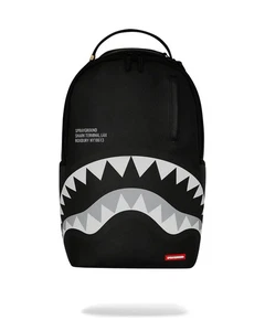 Sprayground Shark Central Lax Backpack Black Bookbag Large School Bag w/ tags🔥 - Picture 1 of 6