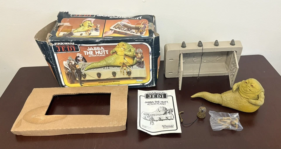 Juego de acción Kenner Star Wars Jabba The Hutt 1983 de colección con caja incomp G2U Foto 1 de 4
