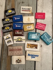 Lote 19 jabones de viaje vintage de hotel Days Inn Ramada Inn esfera anfitrión económico más  - Imagen 1 de 16