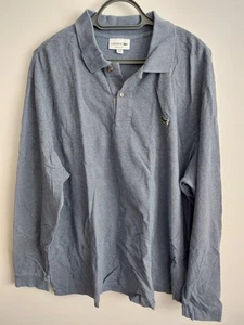 LACOSTE POLOSHIRT 4XL (GR. 9) BLAU MELIERT SEHR GUTER GEBRAUCHTER ZUSTAND - Bild 1 von 14