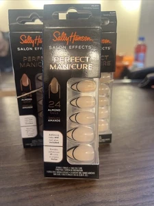 7 Lot Sally Hansen Perfect FrenchManicure Nails 24 Almond C0747 NIB - Picture 1 of 1