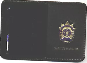 Mini portafoglio libro spilla membro della famiglia vice ispettore di polizia - Foto 1 di 2