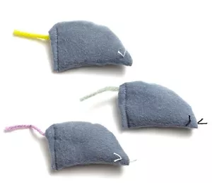 Dr Daniels Catnip Filled Cat Toy Mouse 3 Pack Mice Sack Pillow Made In The USA - Picture 1 of 1