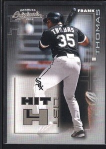 FRANK THOMAS 2002 DONRUSS ORIGINALS #12 HIT LIST WHITE SOX SP #0478/1500