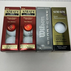Palline da golf 4 scatole 12 palline Strata e Wilson - Foto 1 di 13